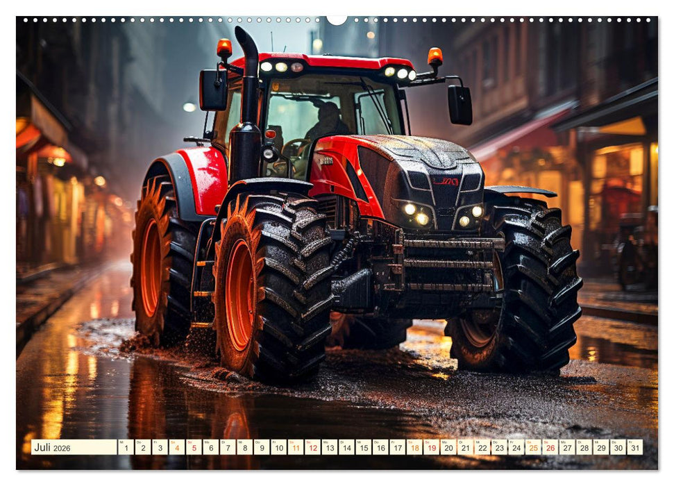 Traktor Fantasien (CALVENDO Premium Wandkalender 2026)