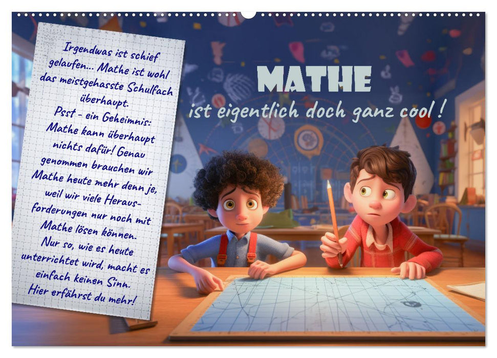 Mathe ist eigentlich doch ganz cool! (CALVENDO Wandkalender 2026)