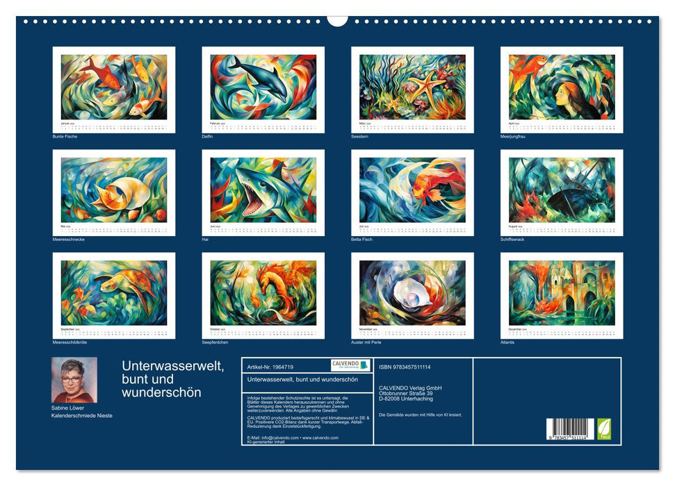 Unterwasserwelt, bunt und wunderschön (CALVENDO Wandkalender 2026)