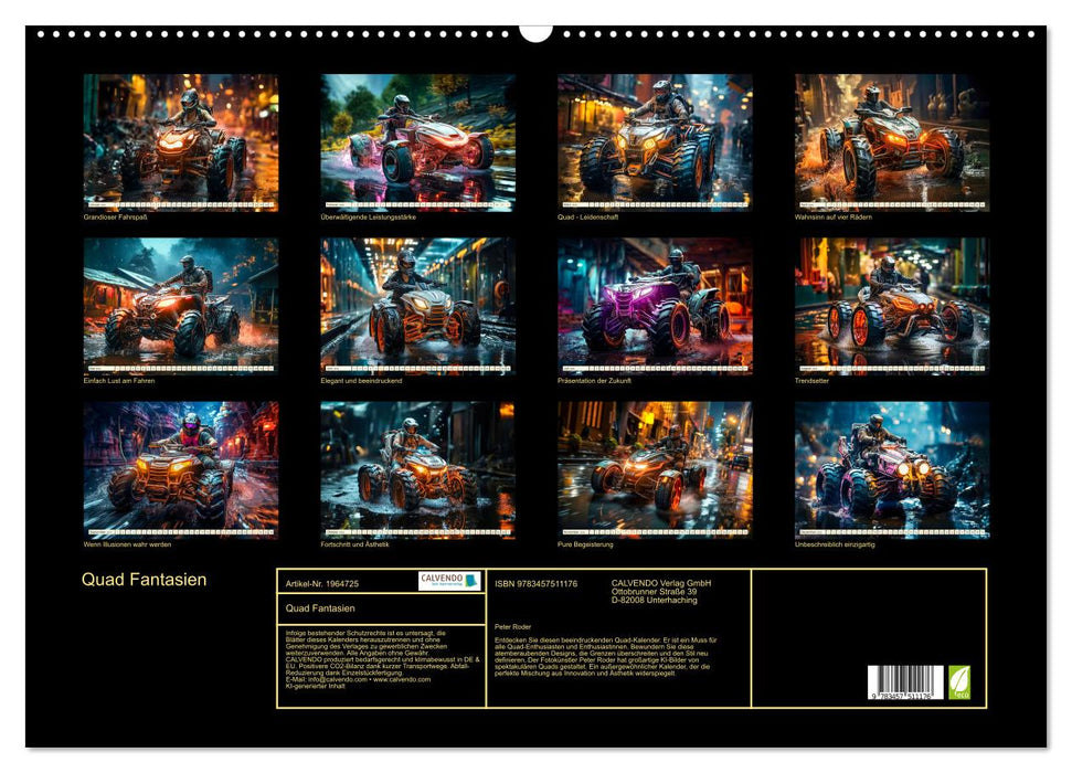 Quad Fantasien (CALVENDO Wandkalender 2026)