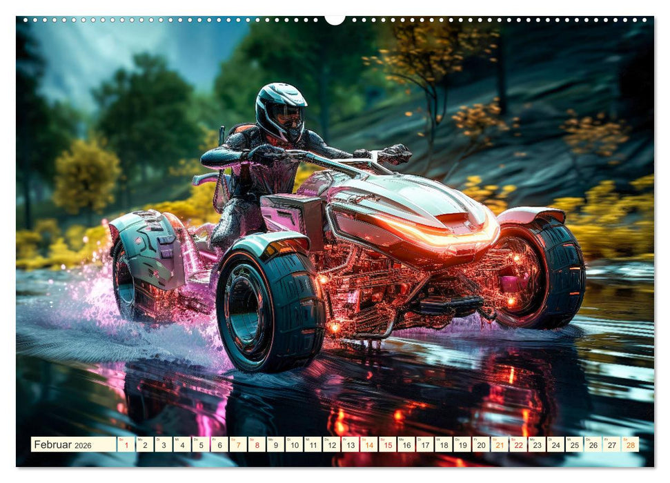 Quad Fantasien (CALVENDO Wandkalender 2026)
