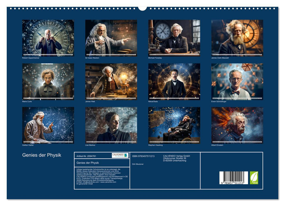 Genies der Physik (CALVENDO Premium Wandkalender 2026)