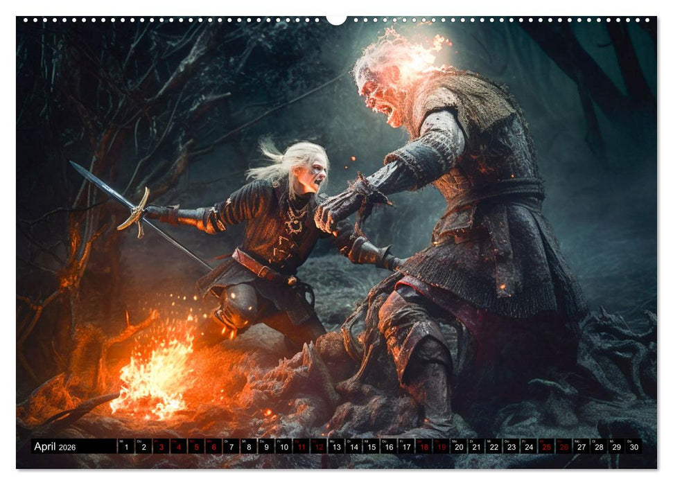 Im Land der Hexen und Hexer (CALVENDO Premium Wandkalender 2026)