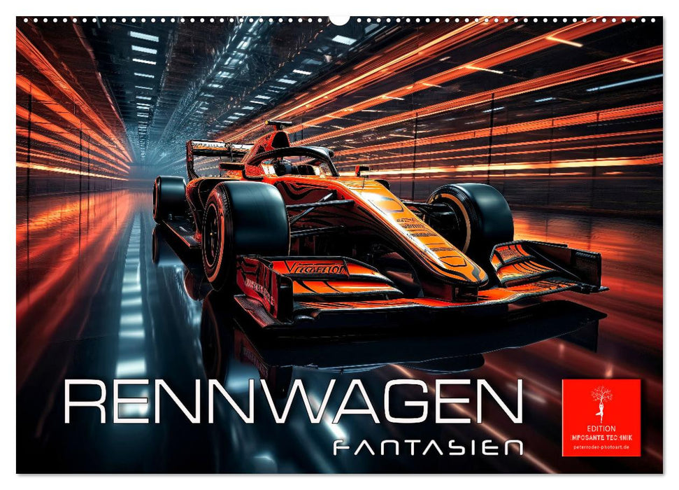 Rennwagen Fantasien (CALVENDO Wandkalender 2026)