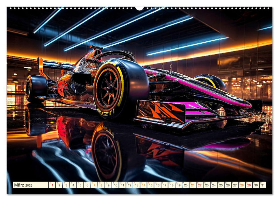 Rennwagen Fantasien (CALVENDO Wandkalender 2026)