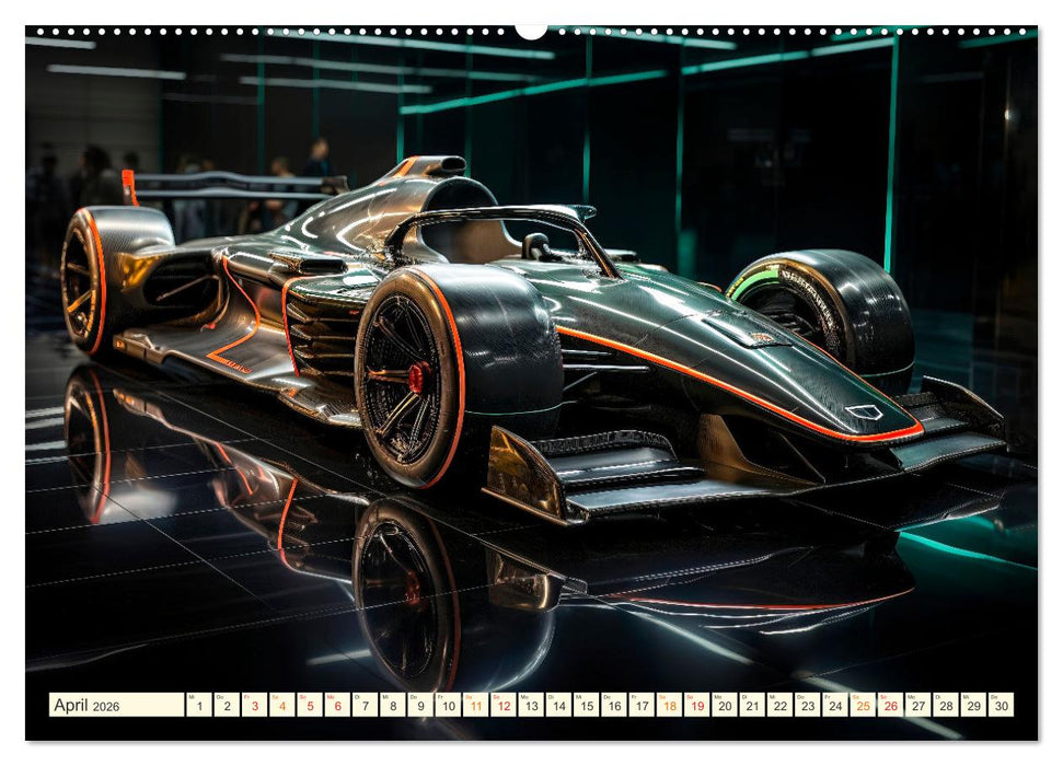 Rennwagen Fantasien (CALVENDO Wandkalender 2026)