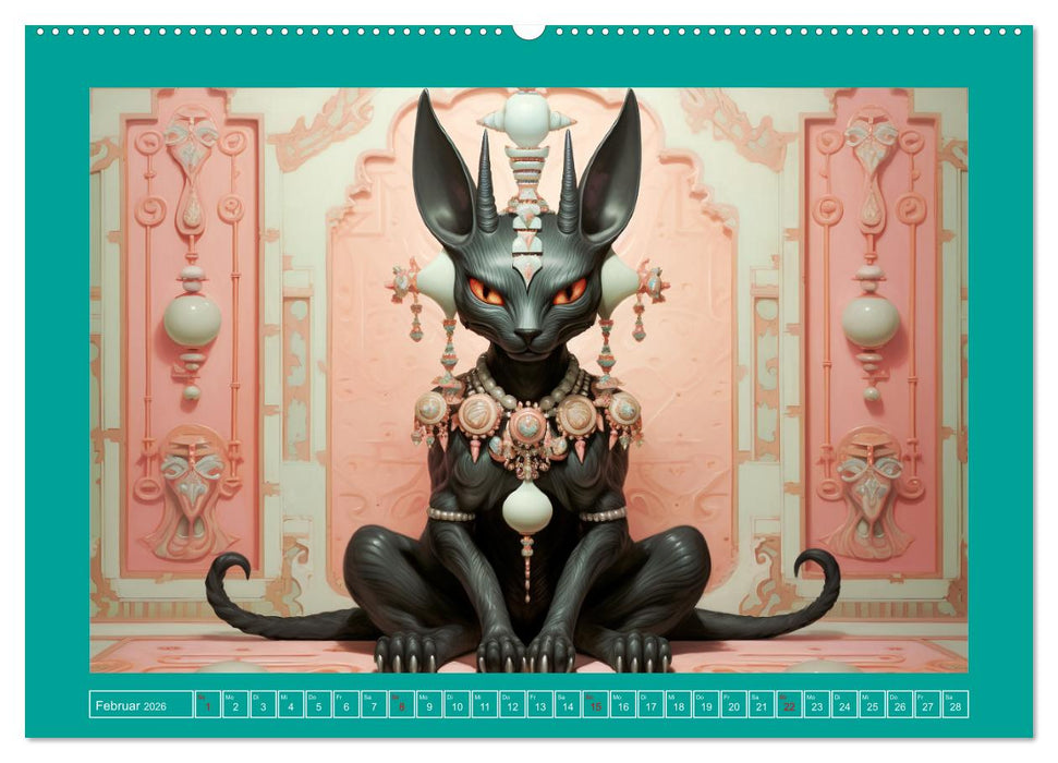 Im Ägypten der Antike. Surrealistische Illustrationen (CALVENDO Wandkalender 2026)