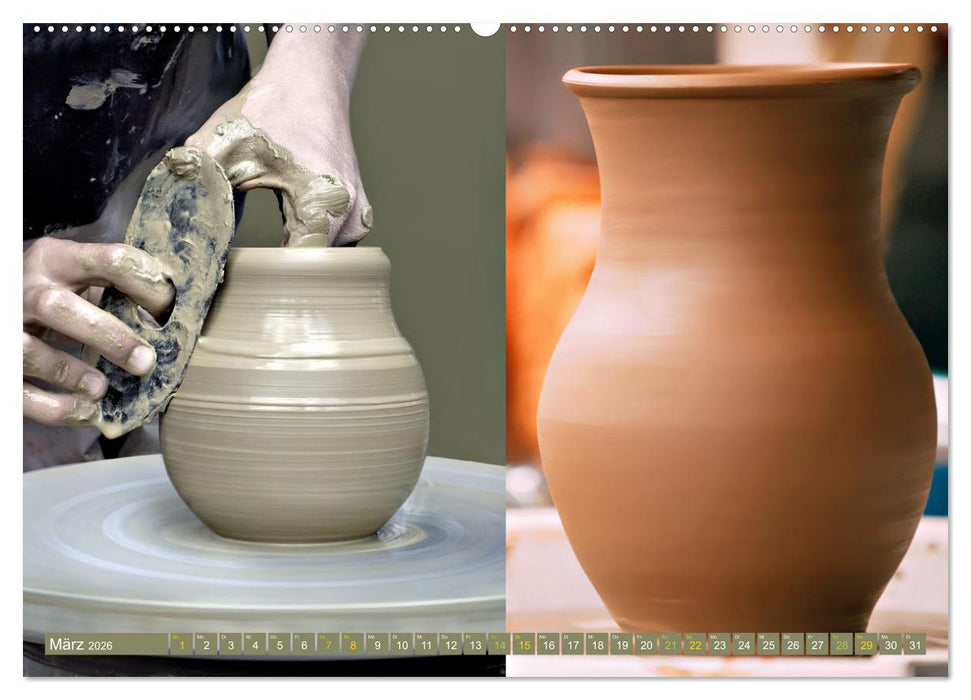 Töpfern arbeiten mit den Händen (CALVENDO Wandkalender 2026)