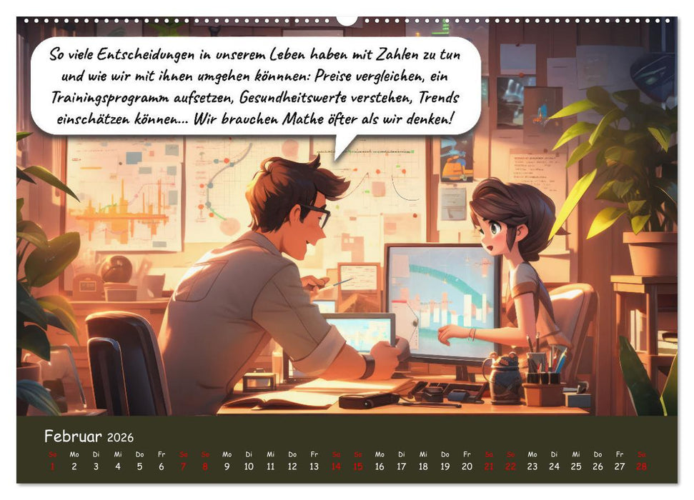 Mathe ist eigentlich doch ganz cool! (CALVENDO Premium Wandkalender 2026)
