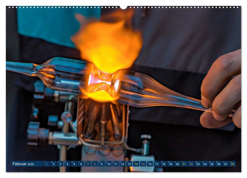 Glasblasen filigranes Handwerk (CALVENDO Premium Wandkalender 2026)