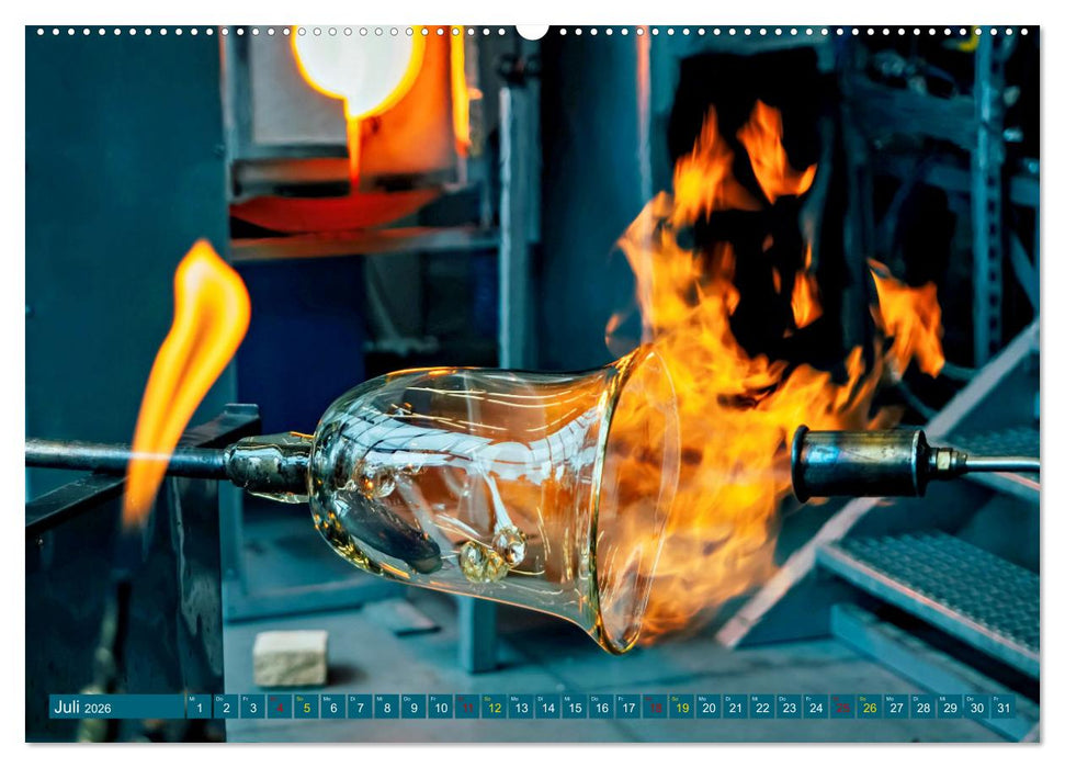Glasblasen filigranes Handwerk (CALVENDO Premium Wandkalender 2026)