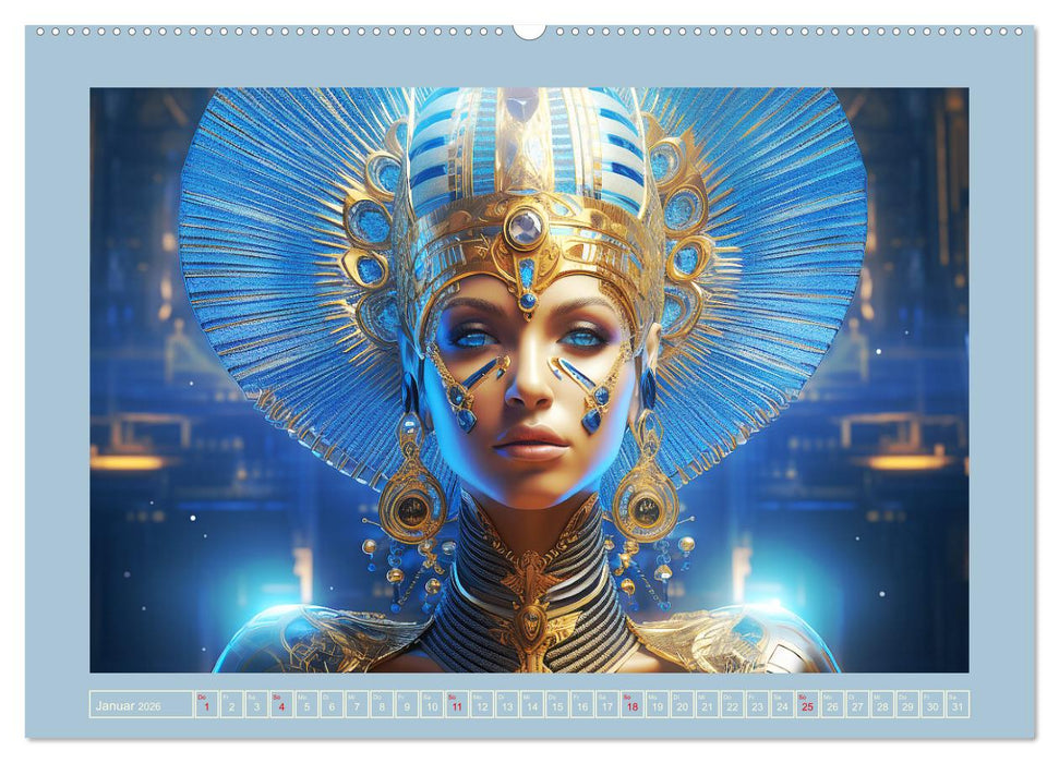 Priesterinnen der Antike. Prachtvolle Fantasy-Portraits (CALVENDO Premium Wandkalender 2026)