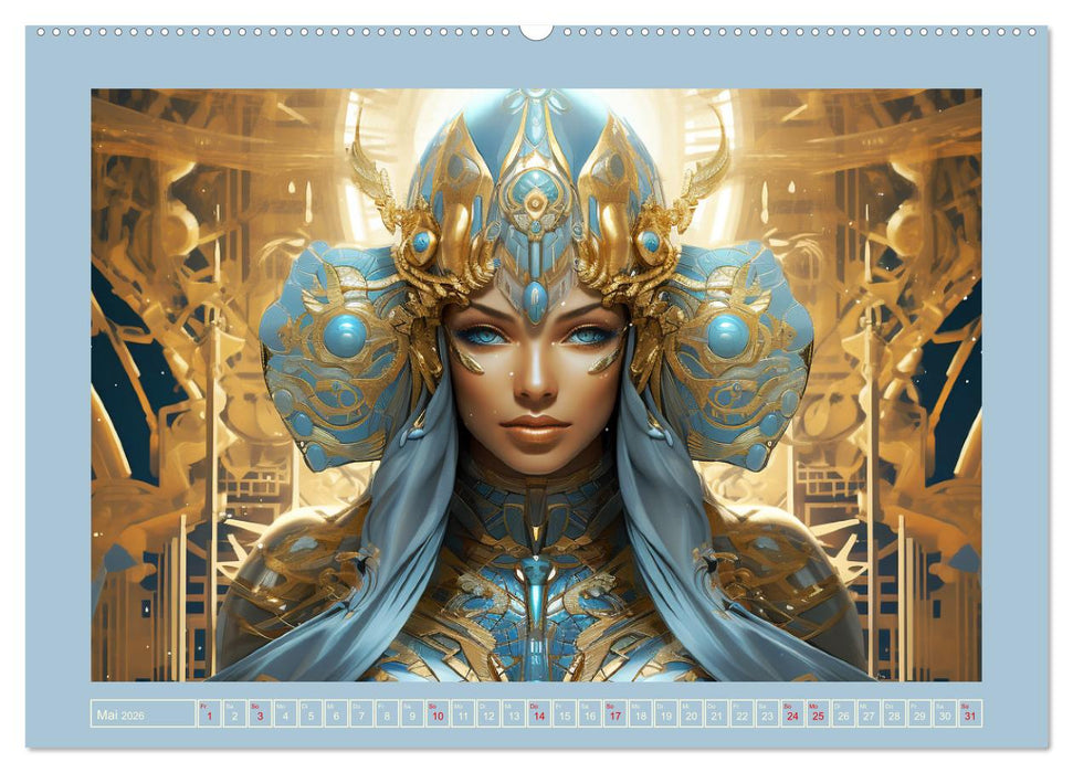 Priesterinnen der Antike. Prachtvolle Fantasy-Portraits (CALVENDO Premium Wandkalender 2026)