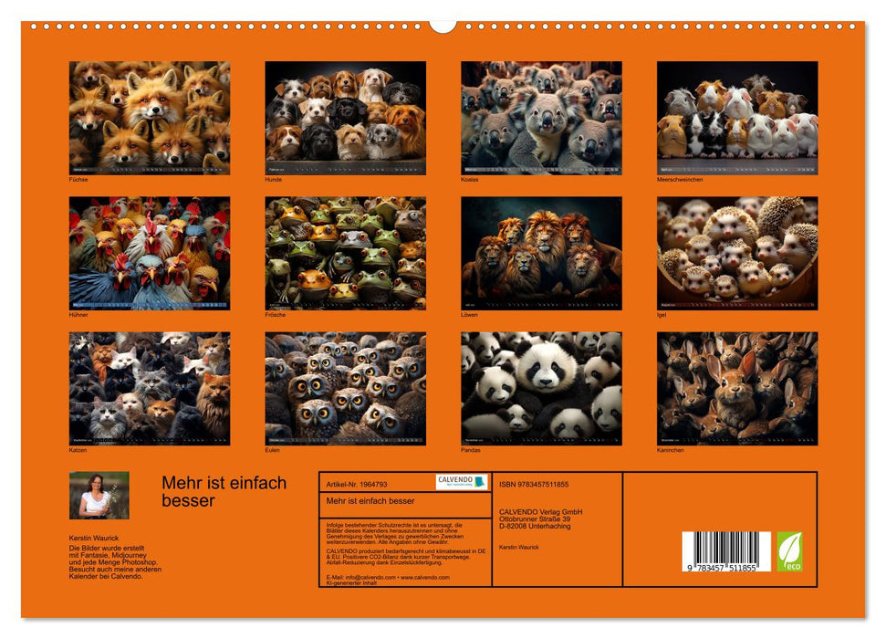 Mehr ist einfach besser (CALVENDO Premium Wandkalender 2026)