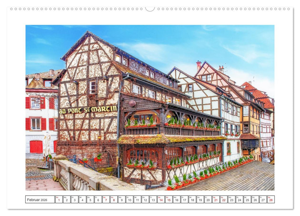 Straßburg - Elsässische Metropole (CALVENDO Premium Wandkalender 2026)