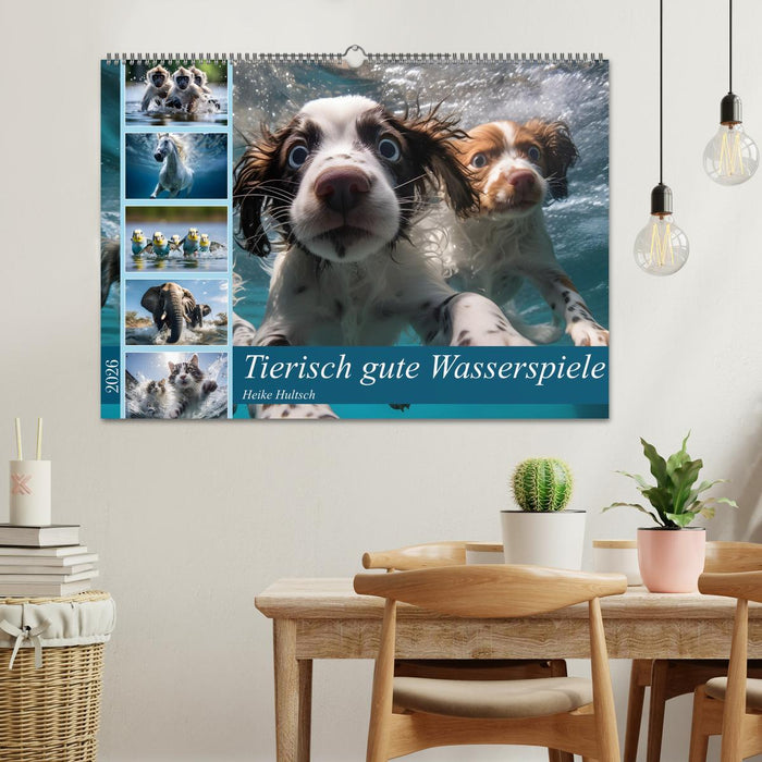 Tierisch gute Wasserspiele (CALVENDO Wandkalender 2026)
