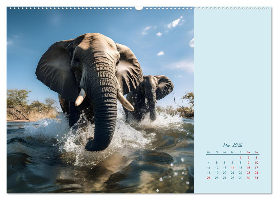 Tierisch gute Wasserspiele (CALVENDO Wandkalender 2026)