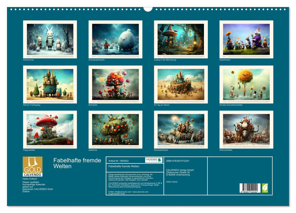 Fabelhafte fremde Welten (CALVENDO Wandkalender 2026)