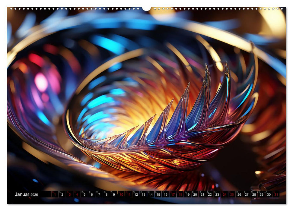 Fraktaler Zauber (CALVENDO Premium Wandkalender 2026)