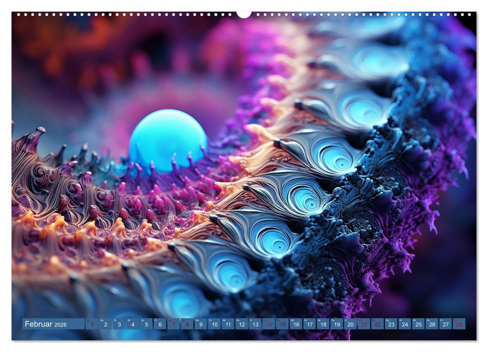Fraktaler Zauber (CALVENDO Premium Wandkalender 2026)