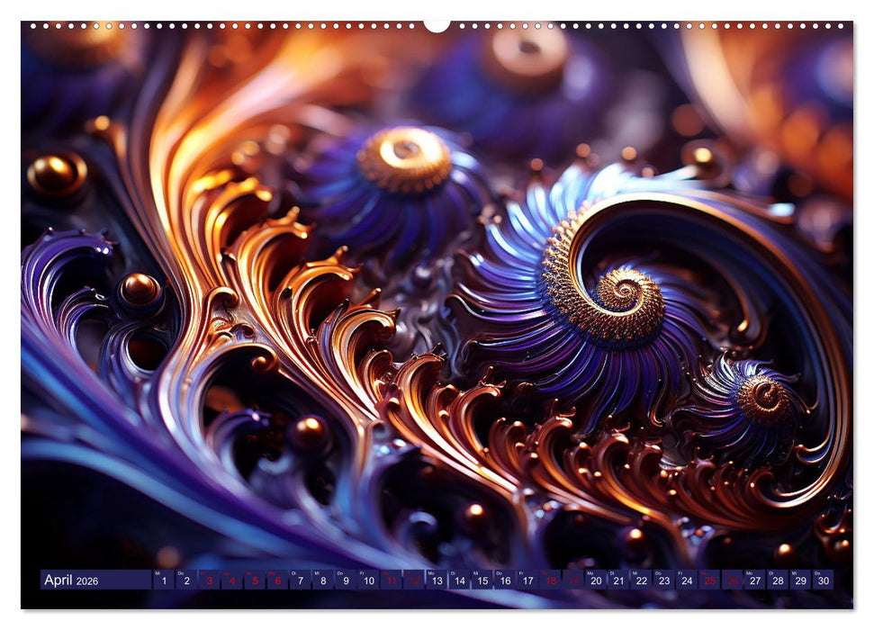 Fraktaler Zauber (CALVENDO Premium Wandkalender 2026)