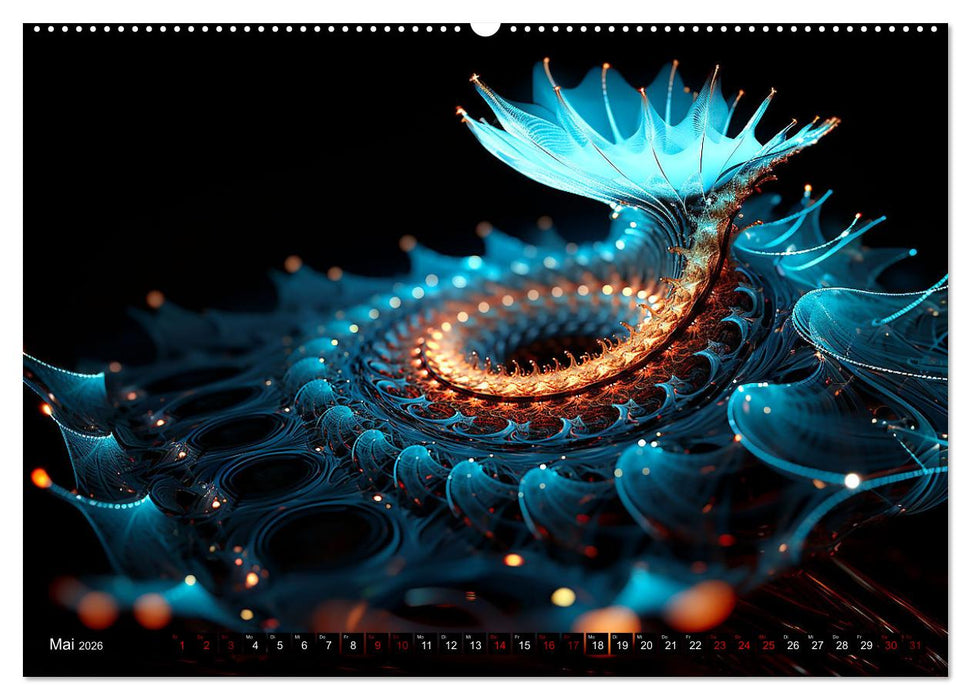 Fraktaler Zauber (CALVENDO Premium Wandkalender 2026)