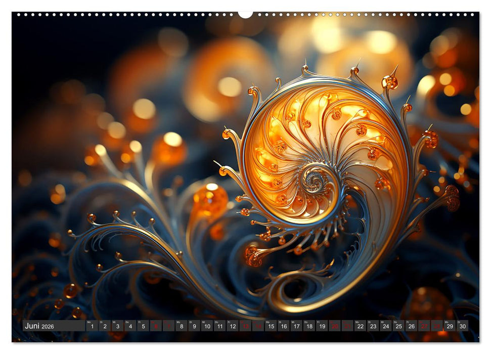 Fraktaler Zauber (CALVENDO Premium Wandkalender 2026)