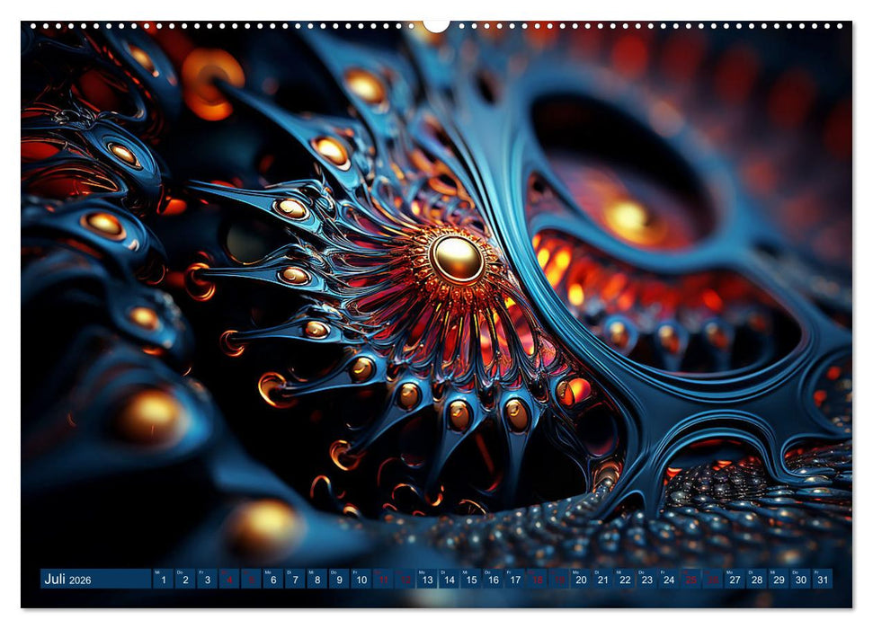 Fraktaler Zauber (CALVENDO Premium Wandkalender 2026)