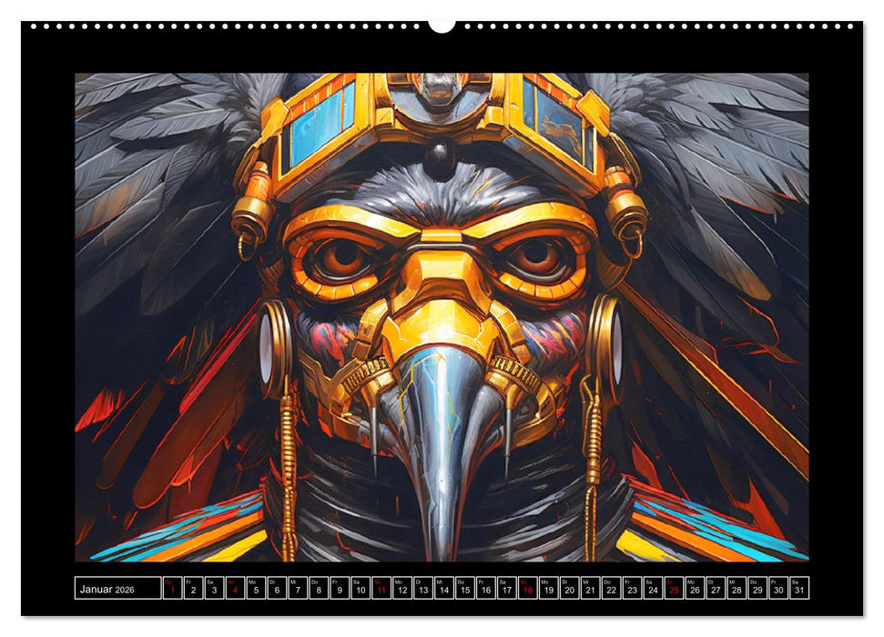 Ägyptische Königinnen und Götter. Fantasy-Illustrationen von einem alten Reich (CALVENDO Premium Wandkalender 2026)