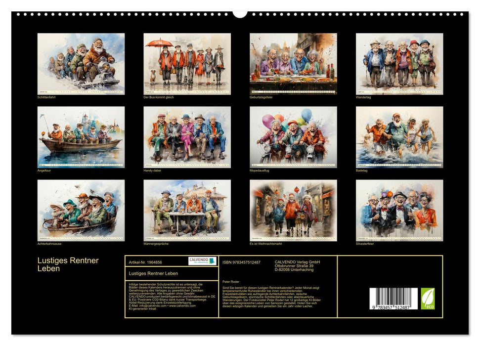 Lustiges Rentner Leben (CALVENDO Premium Wandkalender 2026)