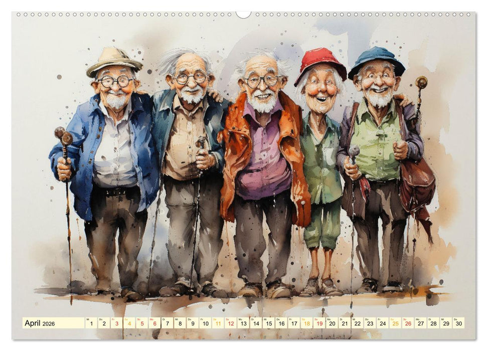 Lustiges Rentner Leben (CALVENDO Premium Wandkalender 2026)