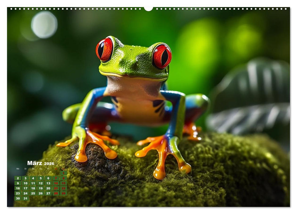 Quer durch die Tierwelt der Erde (CALVENDO Premium Wandkalender 2026)