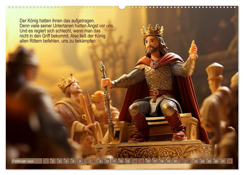 Eine seltsame Drachengeschichte (CALVENDO Premium Wandkalender 2026)