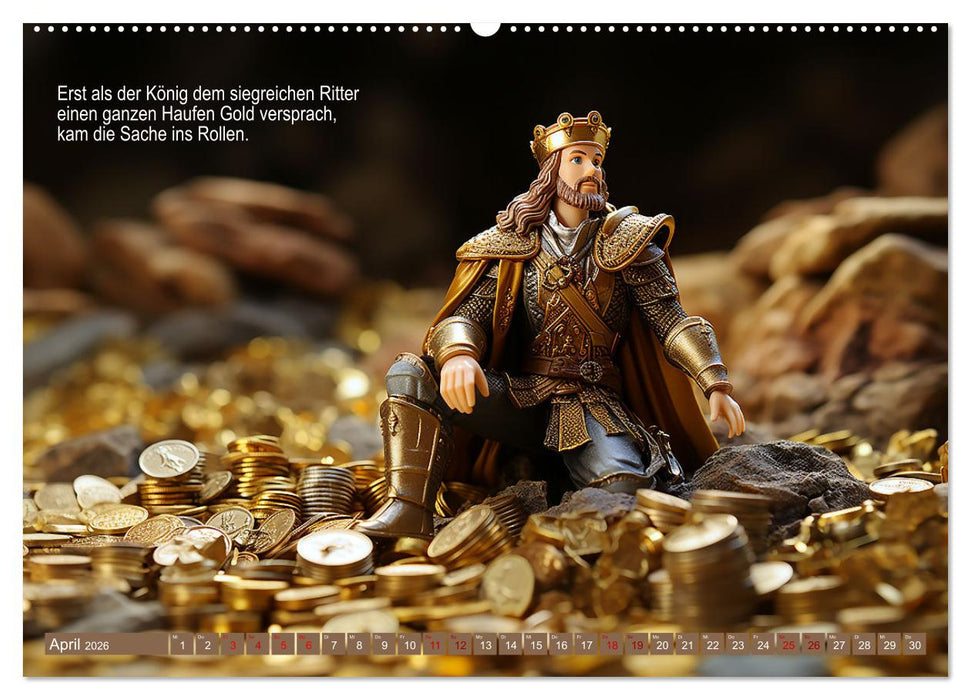 Eine seltsame Drachengeschichte (CALVENDO Premium Wandkalender 2026)