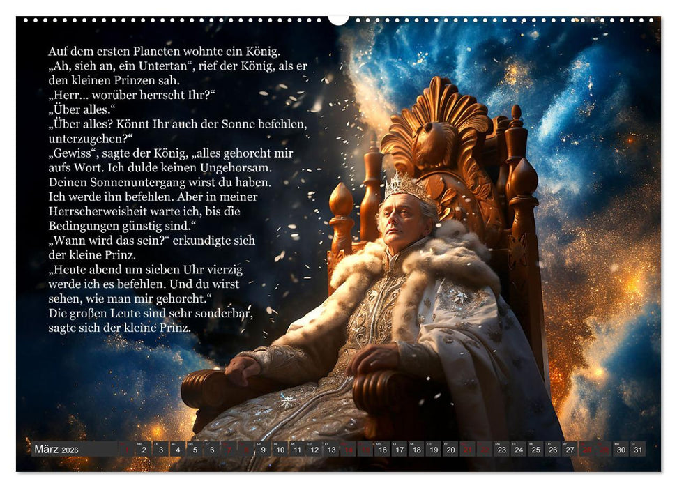 Die Reise des kleinen Prinzen (CALVENDO Wandkalender 2026)