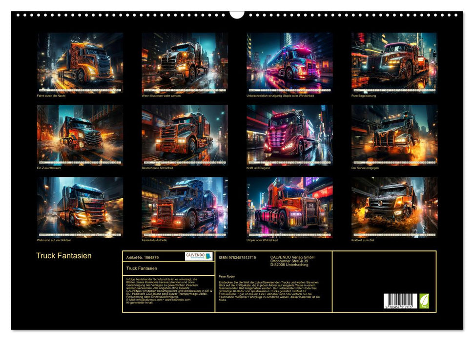 Truck Fantasien (CALVENDO Wandkalender 2026)