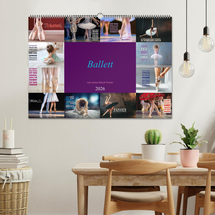 Ballett mit einem Hauch Poesie (CALVENDO Wandkalender 2026)