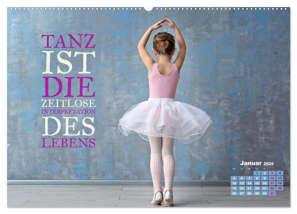 Ballett mit einem Hauch Poesie (CALVENDO Wandkalender 2026)