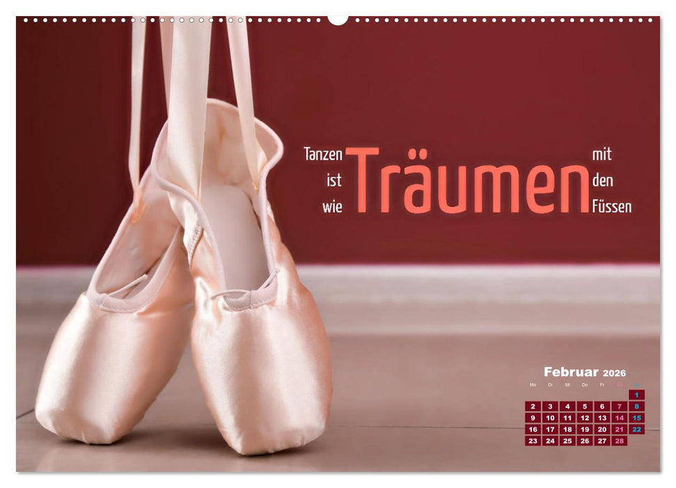 Ballett mit einem Hauch Poesie (CALVENDO Wandkalender 2026)