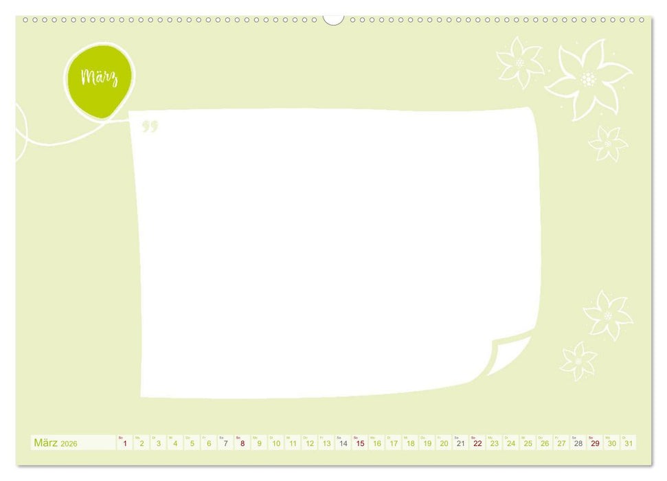 12 x Motivation - Bastelkalender (CALVENDO Wandkalender 2026)