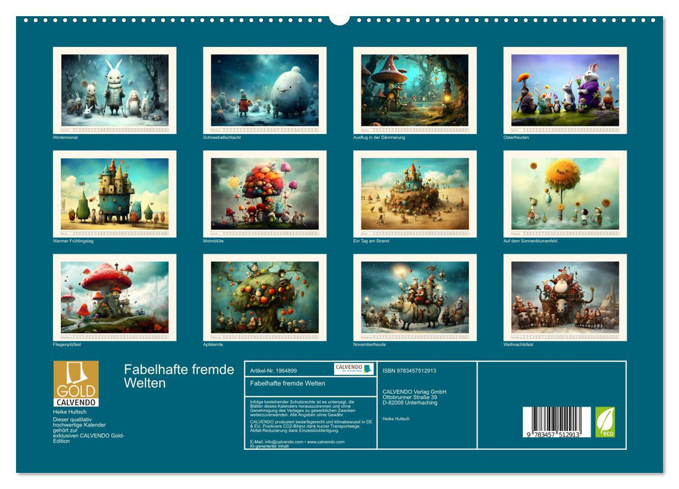 Fabelhafte fremde Welten (CALVENDO Premium Wandkalender 2026)
