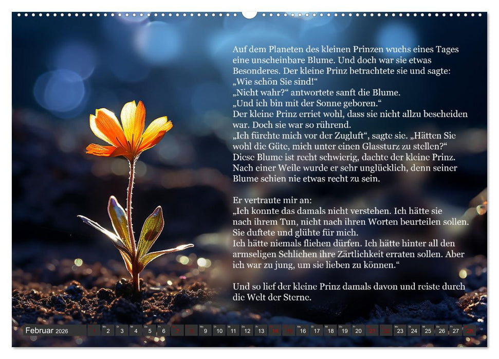 Die Reise des kleinen Prinzen (CALVENDO Premium Wandkalender 2026)