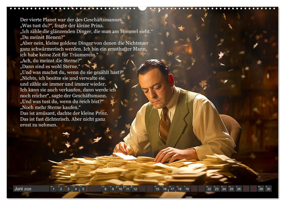 Die Reise des kleinen Prinzen (CALVENDO Premium Wandkalender 2026)