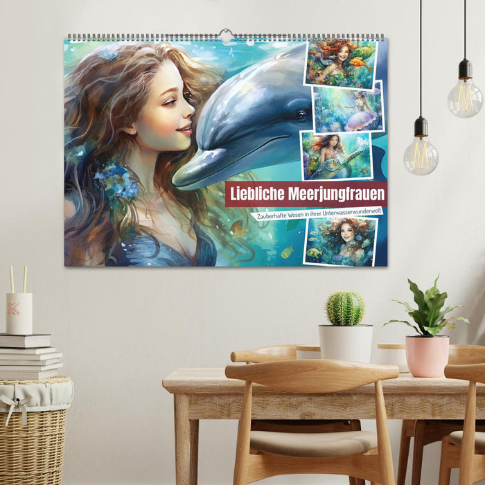 Liebliche Meerjungfrauen (CALVENDO Wandkalender 2026)