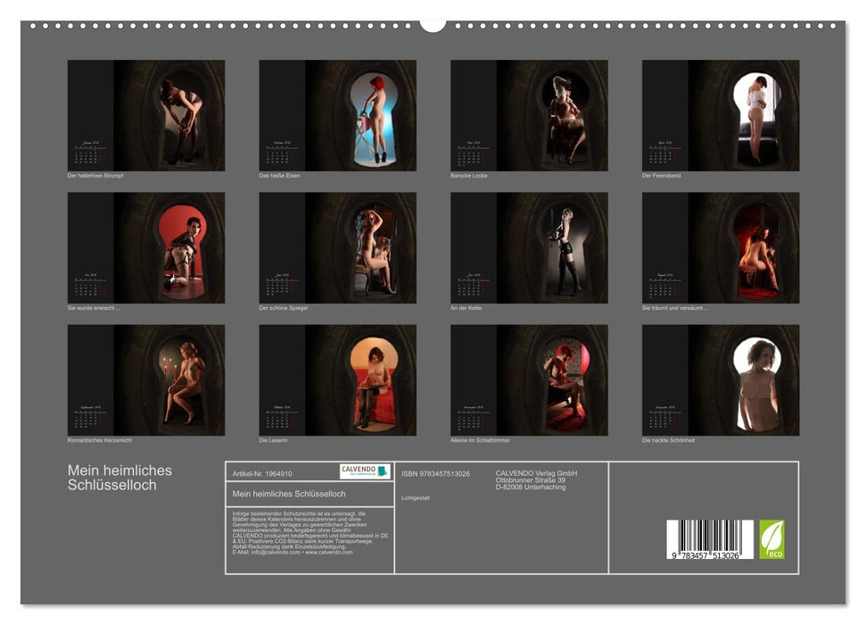 Mein heimliches Schlüsselloch (CALVENDO Premium Wandkalender 2026)