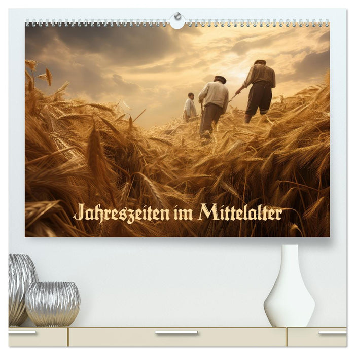 Jahreszeiten im Mittelalter (CALVENDO Premium Wandkalender 2026)