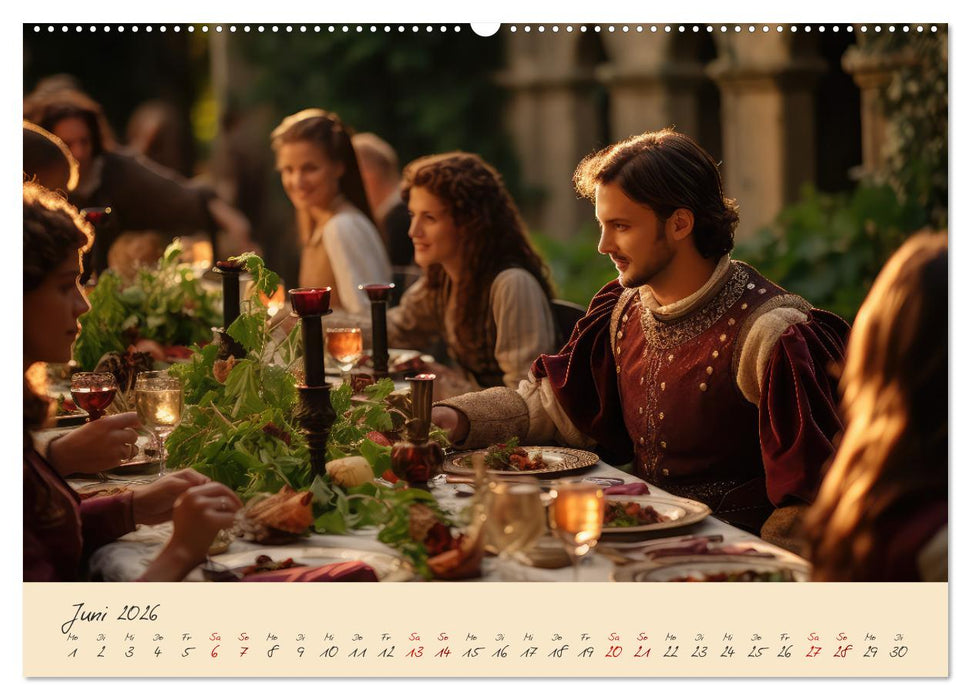 Jahreszeiten im Mittelalter (CALVENDO Premium Wandkalender 2026)