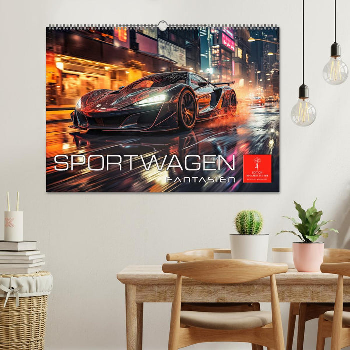 Sportwagen Fantasien (CALVENDO Wandkalender 2026)
