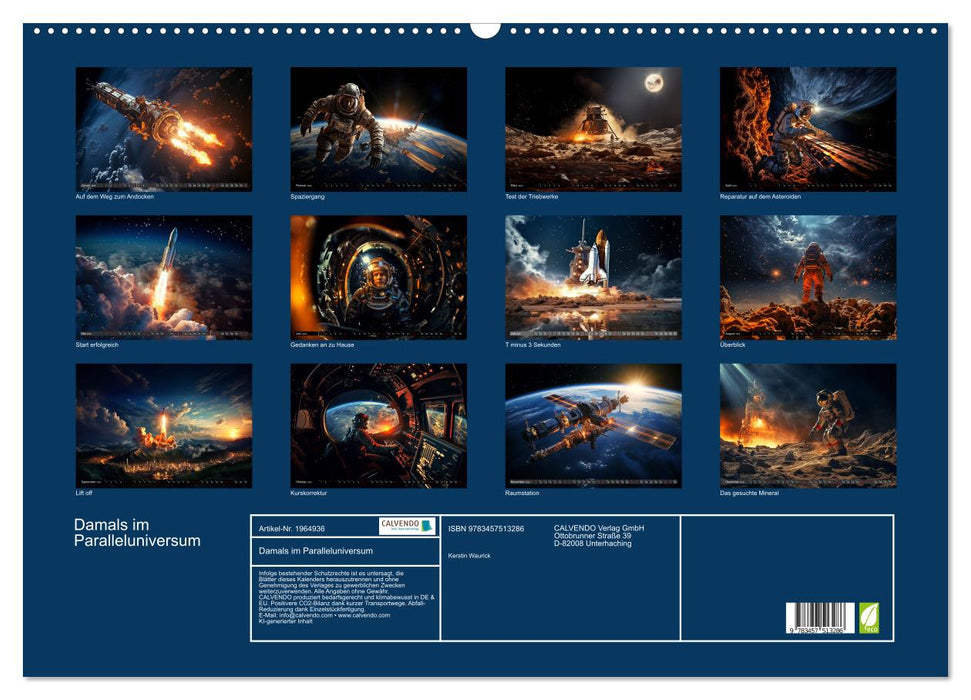 Damals im Paralleluniversum (CALVENDO Wandkalender 2026)
