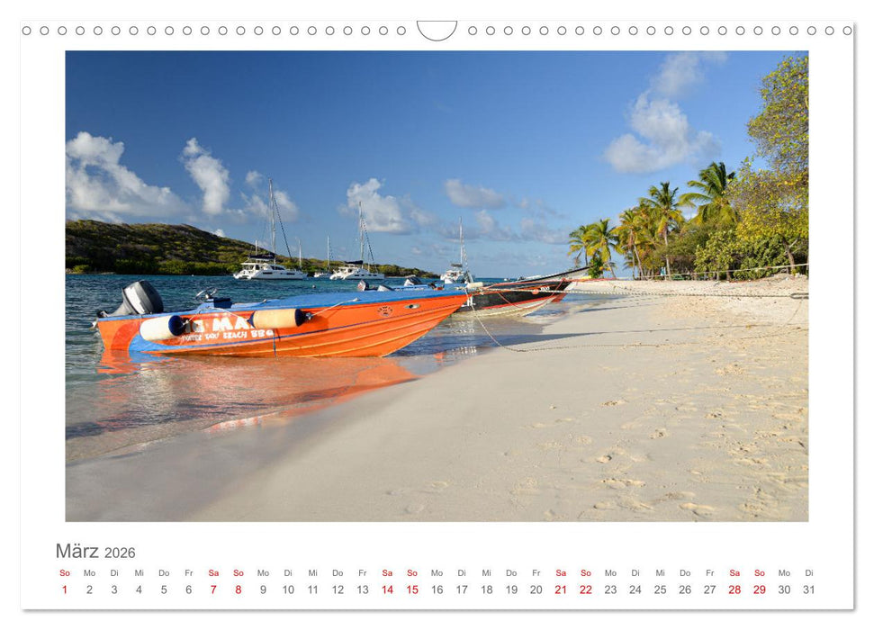 Inseln über dem Winde - unterwegs mit Julia Hahn (CALVENDO Wandkalender 2026)